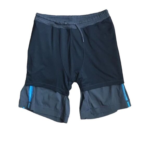 Lululemon Run: Response Short Sz M Soot / Beaming Blue - Picture 2 of 4